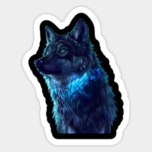 Wolf Howling Harmony Sticker